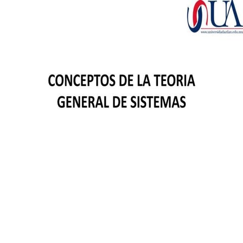 Conceptos de la teoria general de sistemas