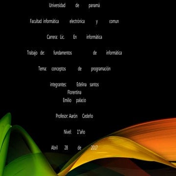 Conceptos de programacion