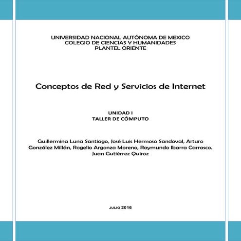 Conceptos de red y servicios de internet