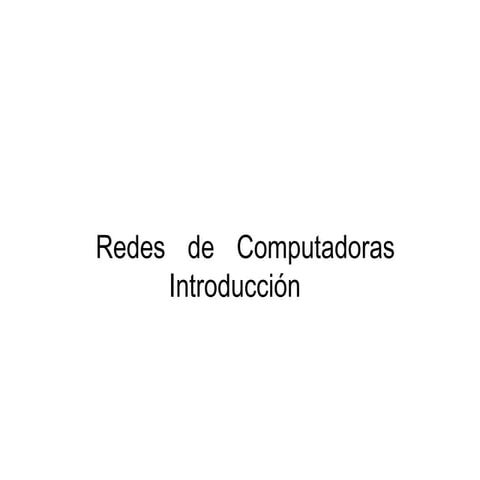 Conceptos e introduccion a las redes de datos