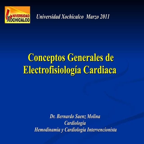 Conceptos generales de electrofisiologia cardiaca