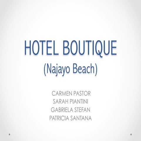 Conceptos Hotel Boutique 