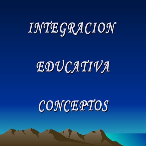  Intgracion Educativa