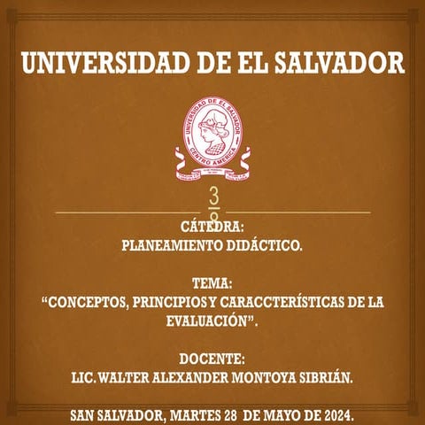 CONCEPTOS, PRINCIPIOS Y CARACTERÍSTICAS DE LA EVALUACIÓN. PPT..pptx