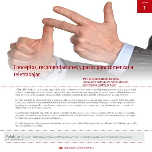 Conceptos recomendaciones y pasos para comenzar a teletrabajar