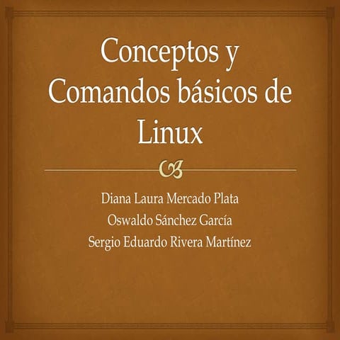 Conceptos y comandos básicos de linux