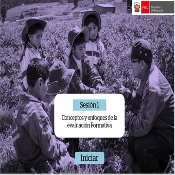 Unidad 1: Conceptos centrales de la evaluación formativa y su presencia en el CNEB