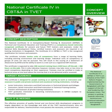 Concept overview 1   national certificate iv in cbt&a in tvet (english)