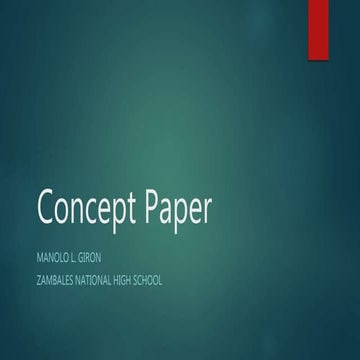 Concept paper