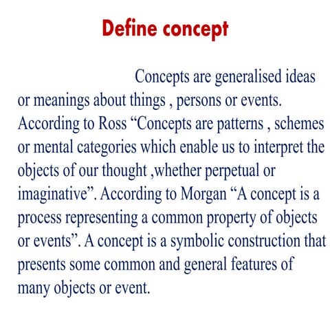 Concepts | PPT