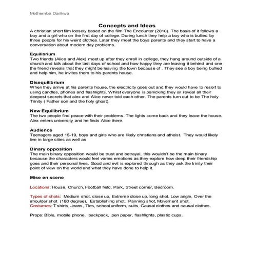 Shooting script | DOCX