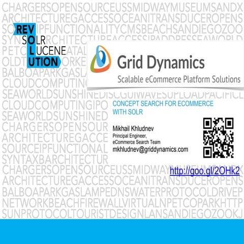 Concept search for e commerce with solr