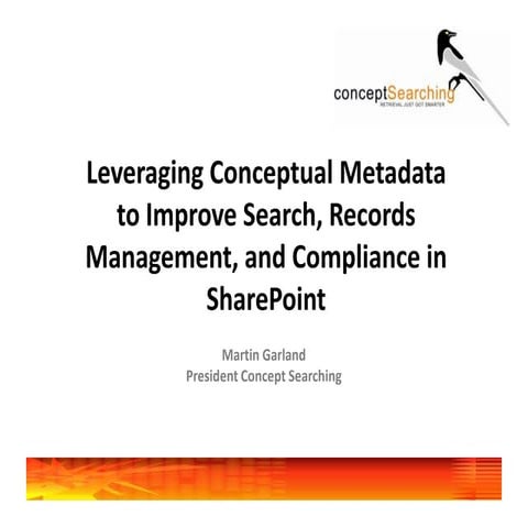 Concept Searching Webinar Presentation