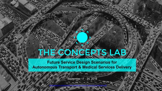 Concepts Lab – Ideations in the Autonomous Vehicle Rider Experience
