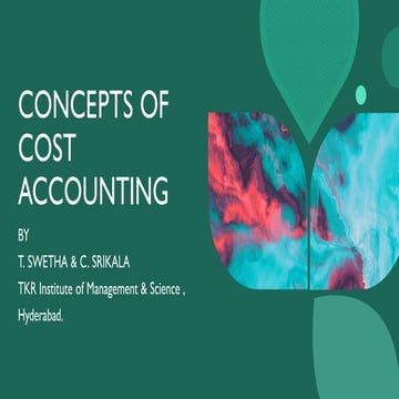 Concepts of cost accouning afm