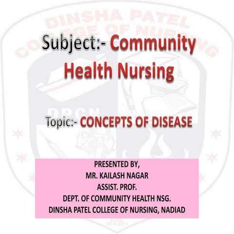 Concepts of disease