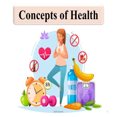 Concepts of Health.It is ability to handling stress and living a longer, more active life.