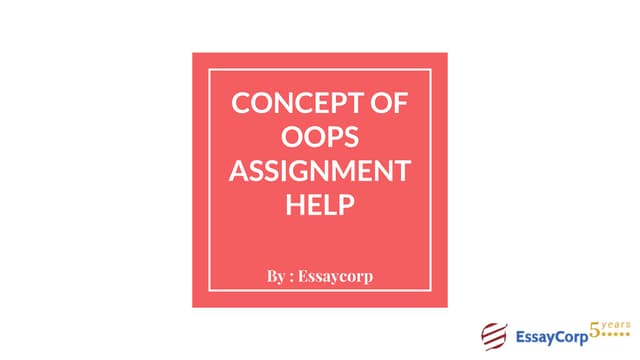 Concepts of OOPs