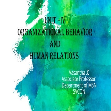 CONCEPTS OF ORGANIZATIONAL BEHAVIOR IN NURSING MANAGEMENT .pptx