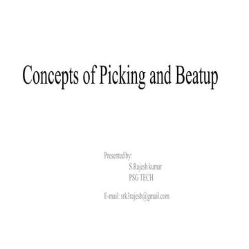 eConcepts of picking and beatup