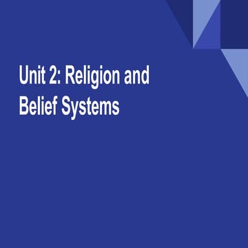 Basic Concepts Of Religion – Religious Concept Examples – UWUBP