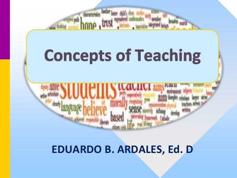 Concepts of teaching