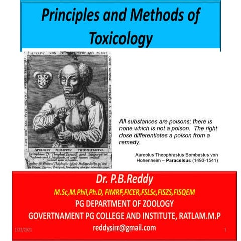 Concepts of toxicology