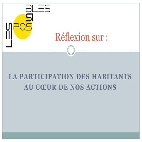 Concept sur la participation | PPTX