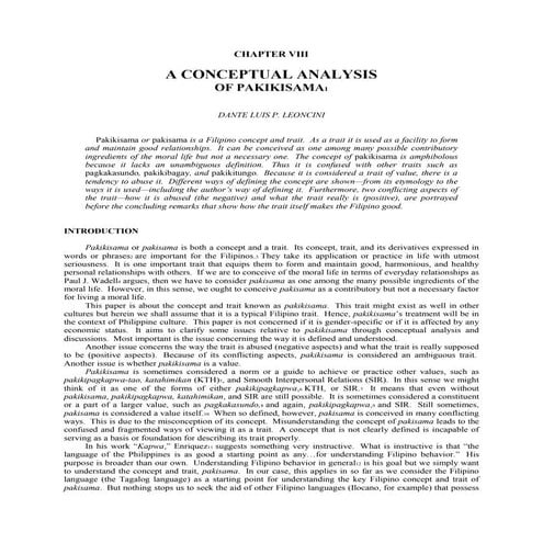 Conceptual analysis of pakikisama | PDF