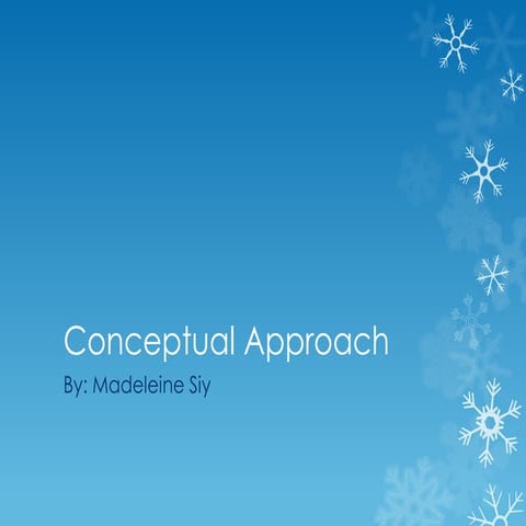 Conceptual approach