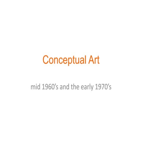 Conceptual art