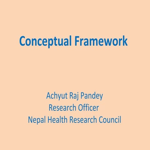 Conceptual framework | PPT