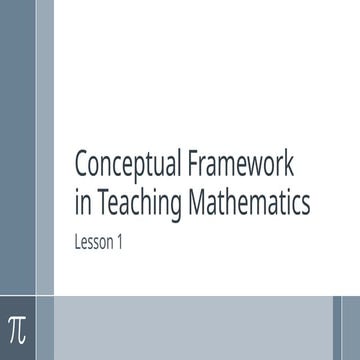 Conceptual framework of mathematics | PPTX
