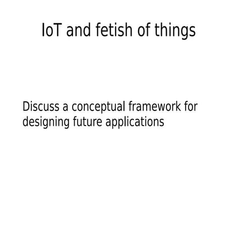 Conceptual framework IoT devices DesCON/Beograd Aug 2015