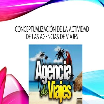 Conceptualización de la actividad de las agencias de