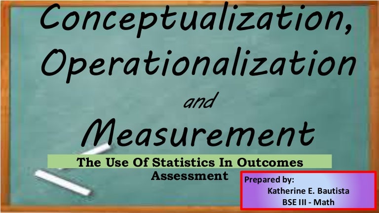 Operationalization