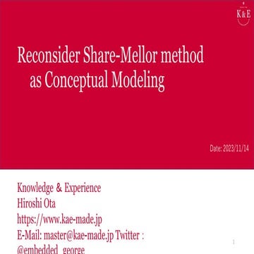 Reconsider Shlaer-Mellor method as Conceptual Modeling