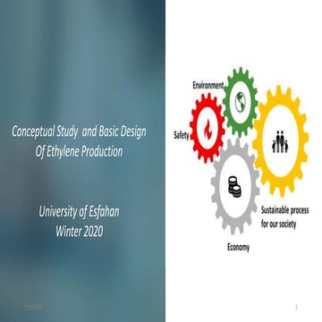 Conceptual study  and basic design of ethylene production