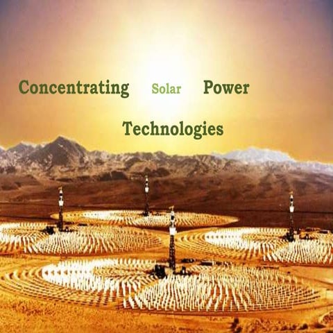 Concerntatini solar plant ppt