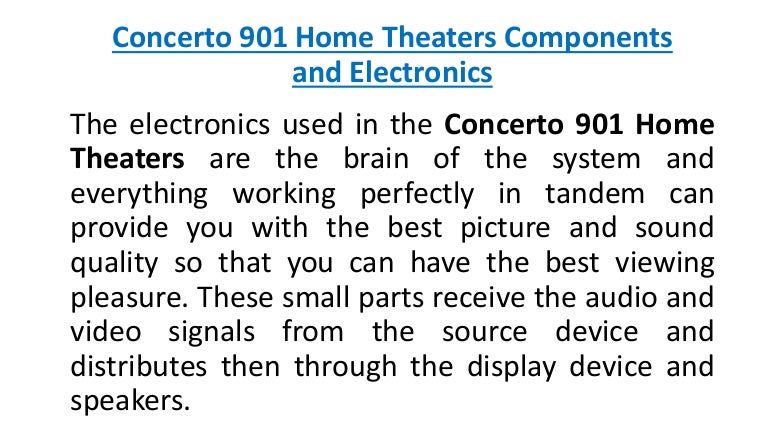 concerto 901 multimedia system