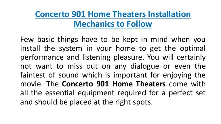 concerto 901 multimedia system