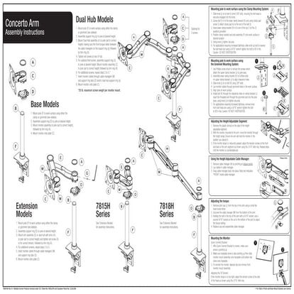 Concerto Monitor Arm Manual