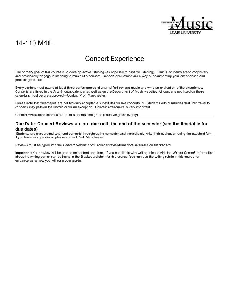 Concert reviews