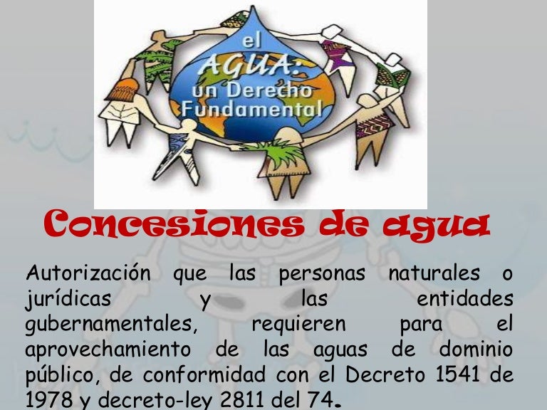 Concesiones de aguas subterraneas