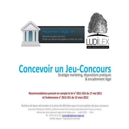 Concevoir un jeu-concours