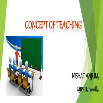 Concept of teaching