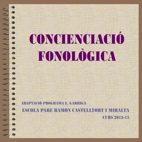 Concienciació fonològica 