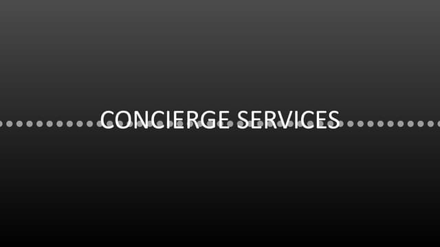 Concierge services 