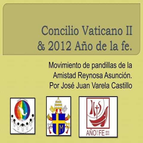 Concillio vaticano ii ft año de la fe