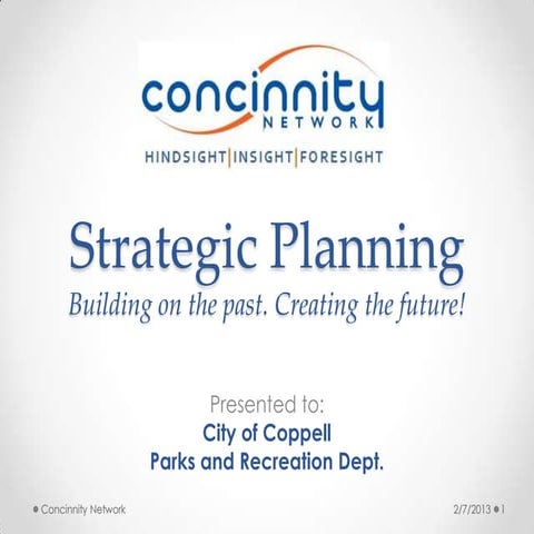 Concinnity strategic plan presentation_2013